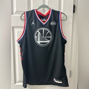 NBA Stephen Curry Black Tank Top with Red and White Accents